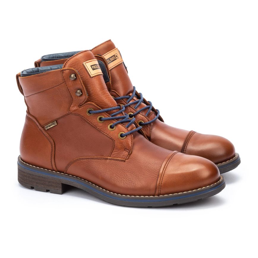 Men's Pikolinos YORK Ankle Boots Brown | NZ CQ79250